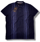 View Item Ben Sherman Mod Stripe Fine Gauge Knit S / S Polo Navy